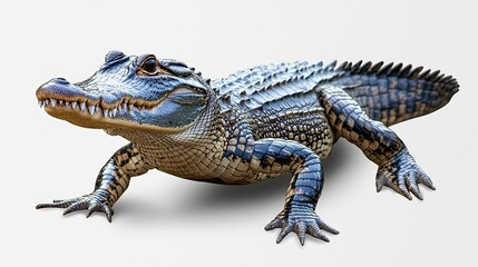 Naklejka premium Crocodile isolated on a transparent background 