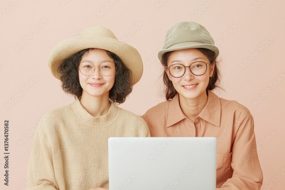 Aufkleber mindful digital collaboration soft neutrals and tech empowerment - inclusive workplace learning for 