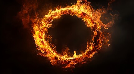 Glowing Fiery with Burning Flames