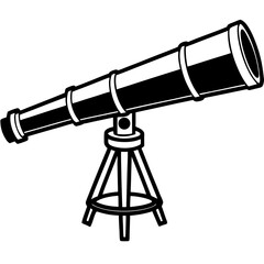 telescope vector illustration