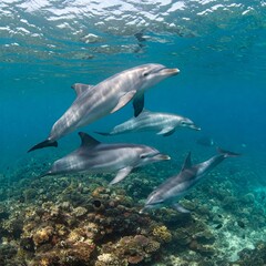 Fototapeta premium shark in the sea