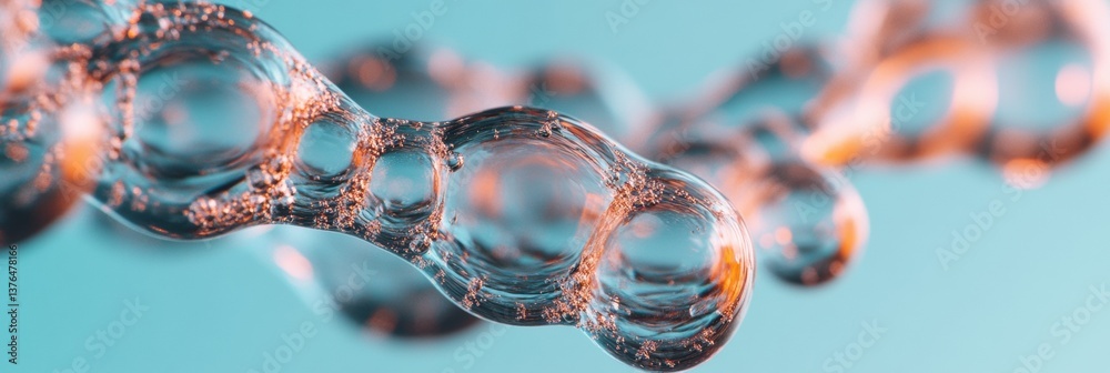 Fototapete Hyper-Realistic Molecular Fluid Dynamics Clean Energy Innovation in 8K Visualization - Emerging Sustainable Technology for Climate Solutions