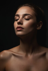 Fototapeta premium Beautiful Woman in the dark