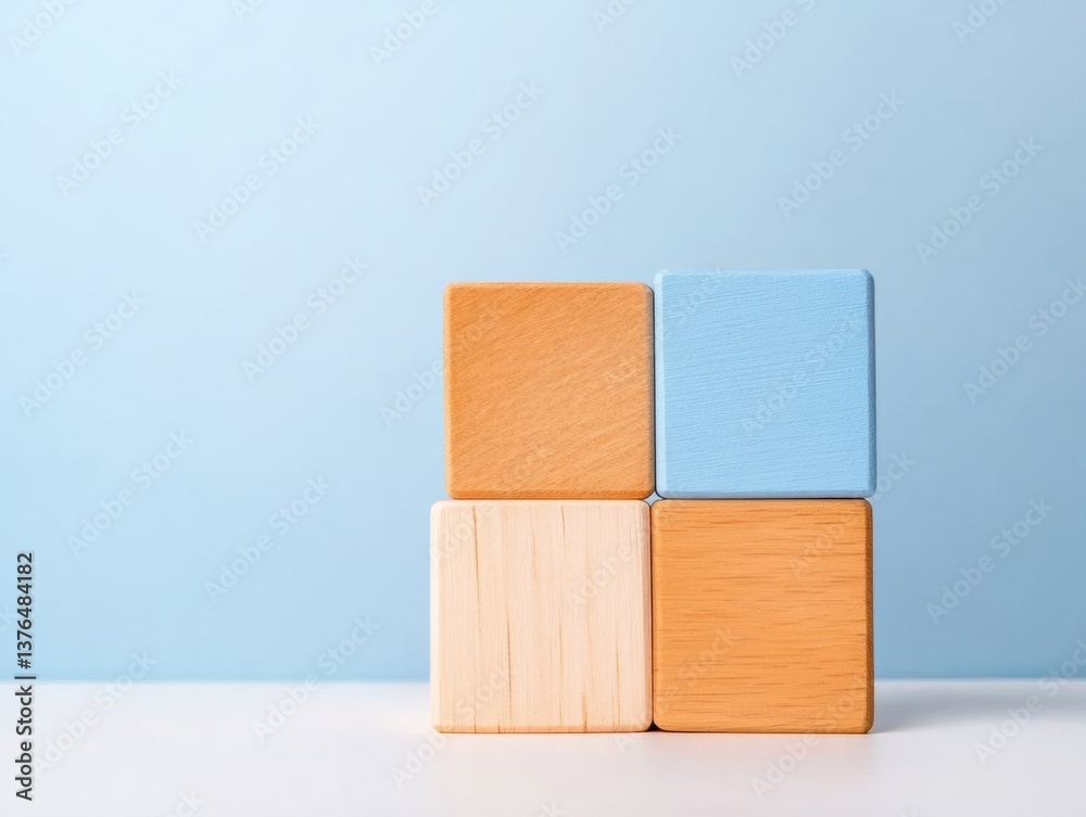 Poster take a wild guess day minimalist goal-setting strategy with interactive wood block challenge for bus