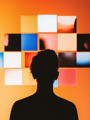 Immersive Media Insights Gen Z Digital Consumption Patterns Visualized through Vibrant Mosaic Screens - Next-Gen Content Strategy and Audience Analytics