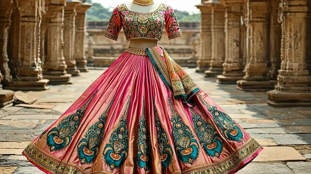 grand traditional south indian pattu pavada video
