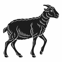 sheep black silhouette icon vector © MK