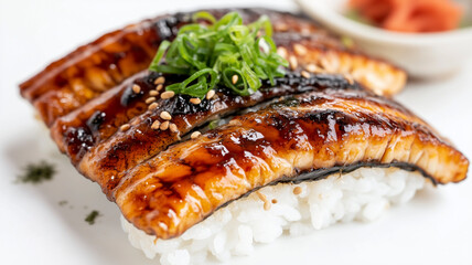 A detailed view of Unagi Don on a clean white background, ideal for marketing.