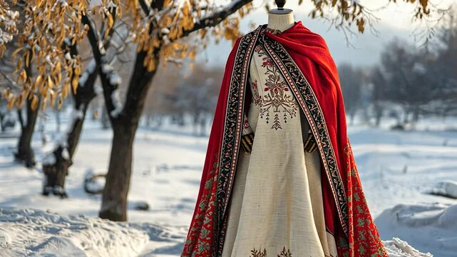 kashmiri pheran wool dress video indian attire