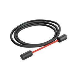 Resistance Band with Handles PNG: Black and Red Exercise Band for Strength Training.