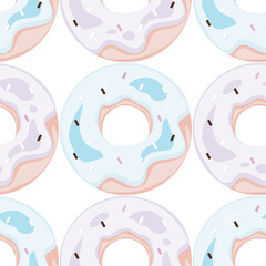 seamless pattern with donuts