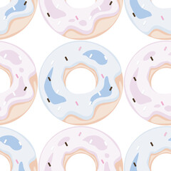 seamless pattern with donuts