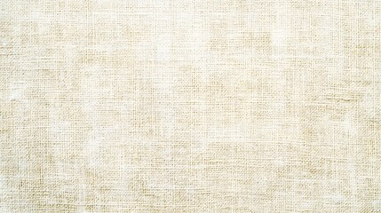 Fototapeta premium Light textured surface of canvas fabric showing a neutral material with a slight visible texture. Ideal for backgrounds and graphic design.
