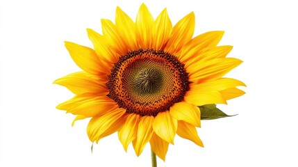 Fototapeta premium Bright and Vibrant Sunflower with Large Yellow Petals and Seeds