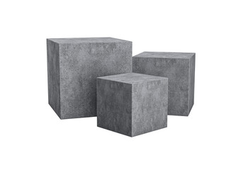 Concrete stone plate cosmetic podium 3d background or abstract empty product display 3d illustration