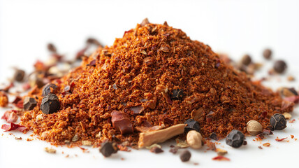 Focused view of Jerk spice mix in studio light, highlighting textures.