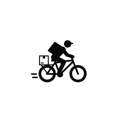 Obraz premium silhouette of a man riding a bicycle