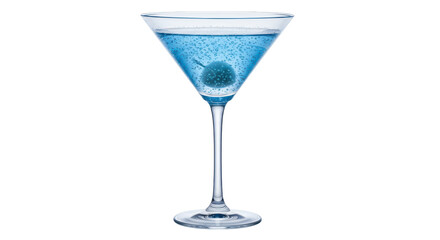 Isolated Blue Martini