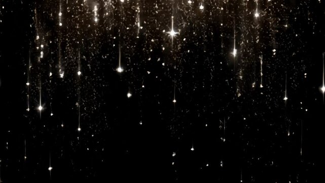 Shining bling stars animated overlay, transparent 4K video, alpha channel, ProRes 4444