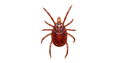 Isolated Brown Dog Tick Insect