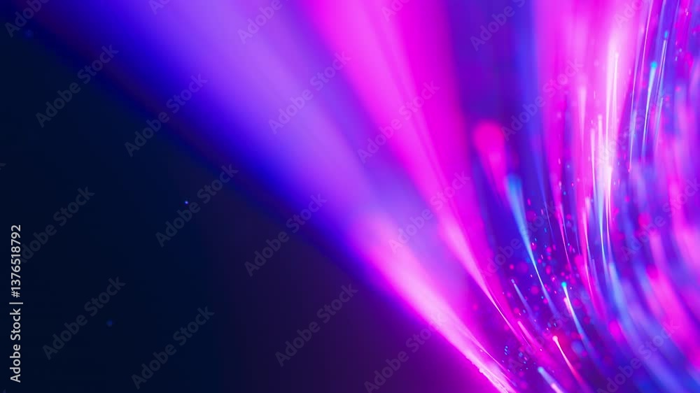 Poster extreme closeup of big data light speed flow. abstract digital data stream of quantum computing. cyb