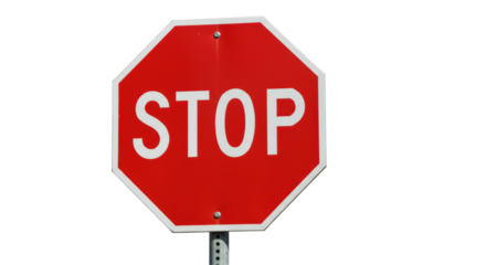 Isolated Stop sign