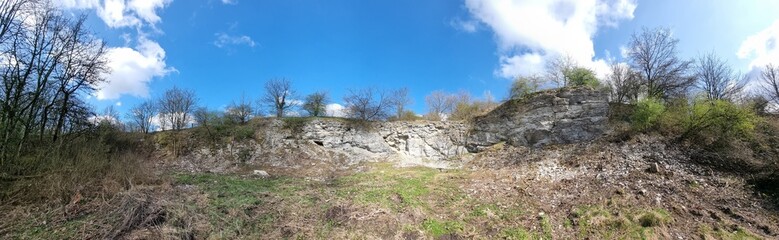 Landscape conservation area Langes Tal with Quarry in Schlangen