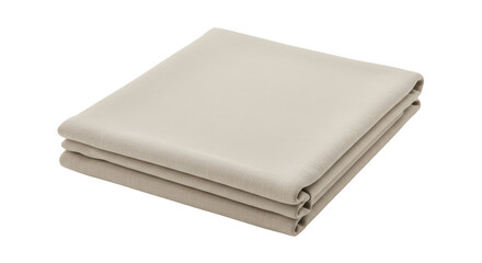 Isolated Folded Beige Fabric