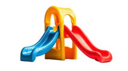 Colorful Play Structure with Slides for Outdoor and Indoor Fun