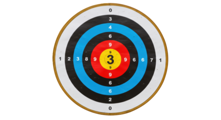 Isolated Archery Target