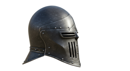 Isolated Medieval Helmet