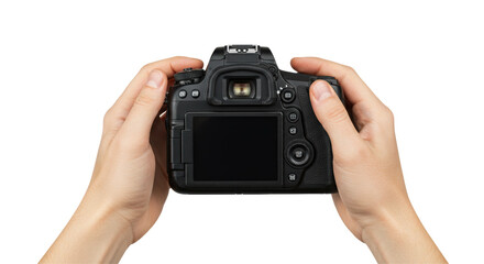 Isolated Hands Holding Camera
