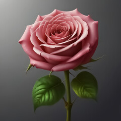 old school vintage rose black and white tattoo