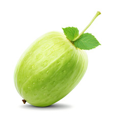 green honeydew isolated on transparent background
