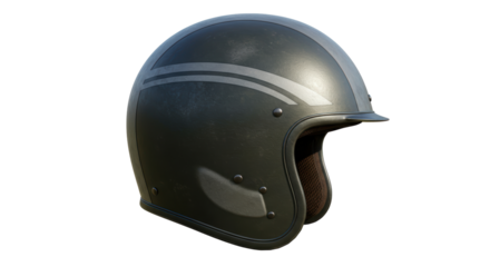 Isolated Retro Helmet