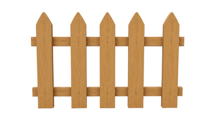 Isolated Wood Fence