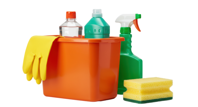 Isolated Cleaning Supplies
