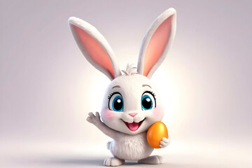 Obraz premium easter bunny with easter egg