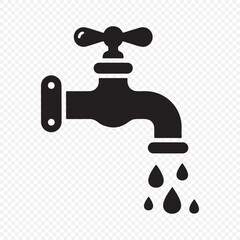 Faucet water vector icon. Water Faucet or tap icon. Vector illustration eps 10