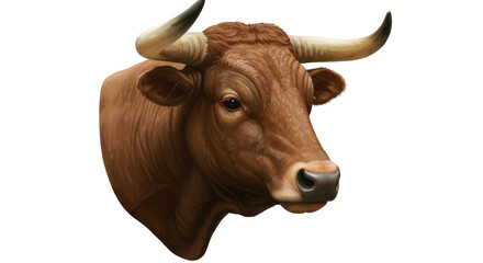 Isolated Bull Head