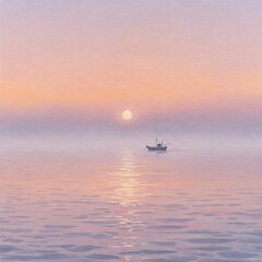 Fototapeta premium Peaceful Horizon At First Light