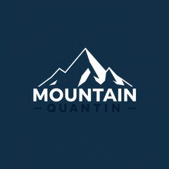 clean and bold graphical logo featuring a stylized mountain peak with sharp, geometric lines
