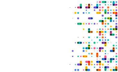 Colorful dot pixel modern edge background