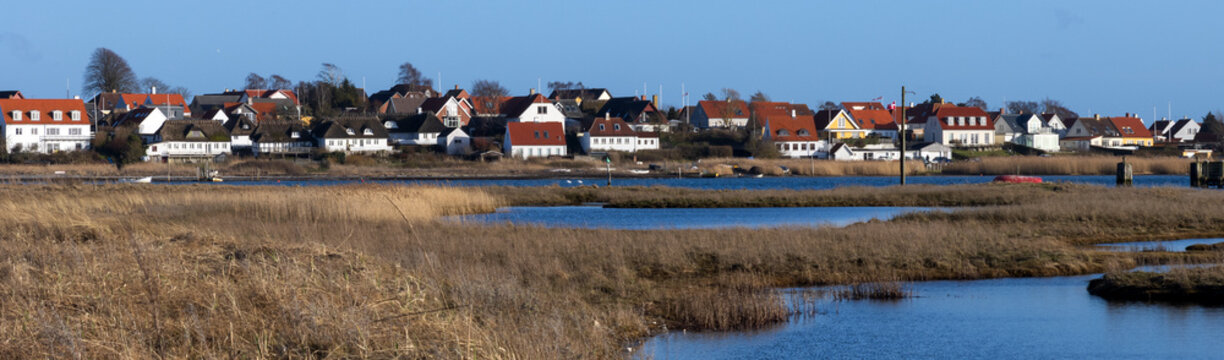 Beschauliches Fischerdorf Toro Huse bei Assens auf der d&auml;nischen Ostseeinsel F&uuml;nen.