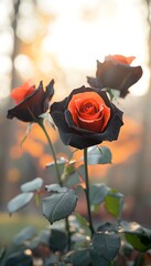 Sunset Rose Bouquet Garden