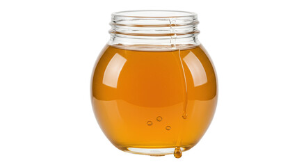 Isolated Natural Sweetener Jar of Honey