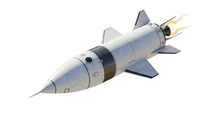 Isolated Missile Rocket Spacecraft Military Technology