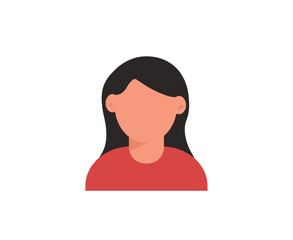 Woman icon, Avatar. Vector illustration