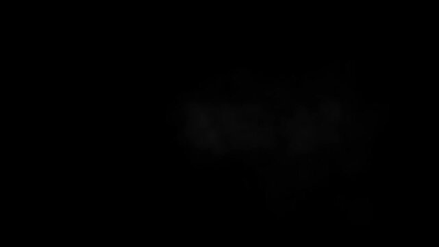 Realistic Straight gun shot muzzle flashes set. Dangerous shooting againgst black screen muzzle flashes in slow-motion. Isolated on black background
