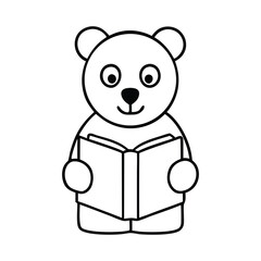 animal coloring page vector 